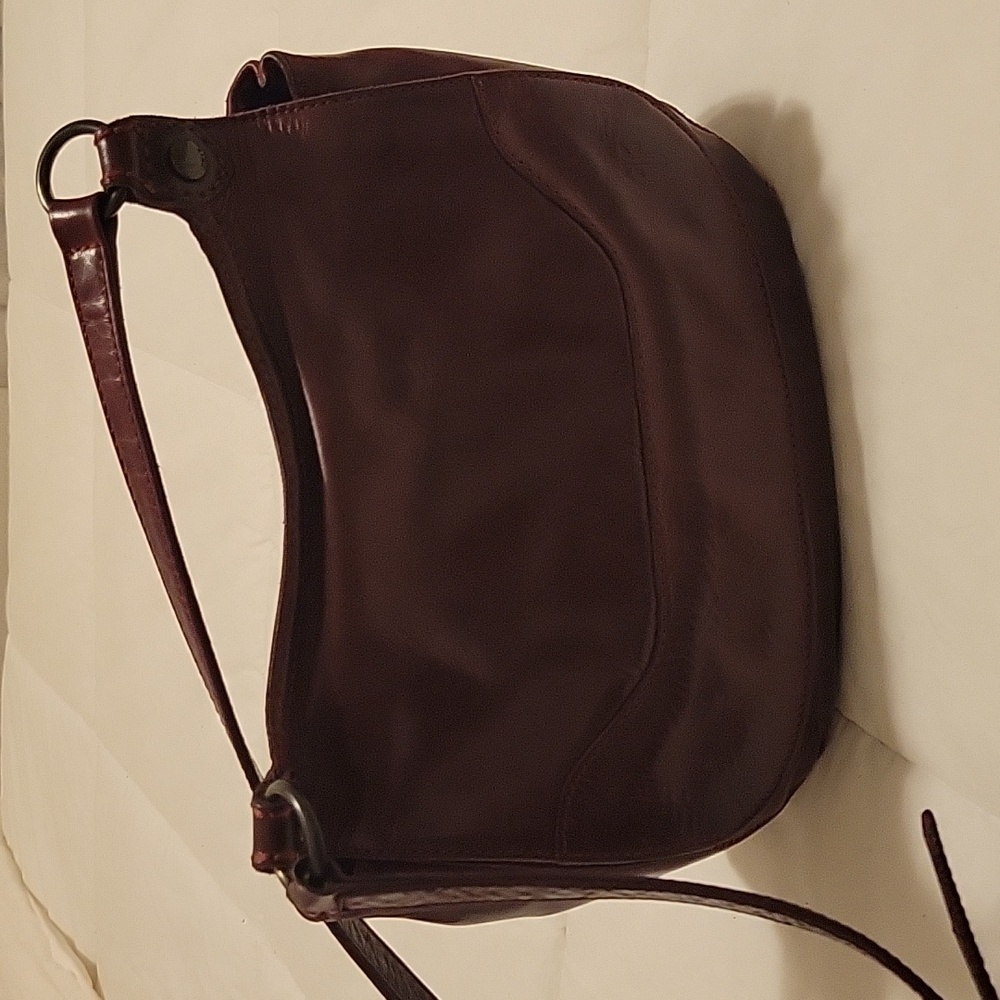 Vintage FRYE Melissa Wine Saddle Bag